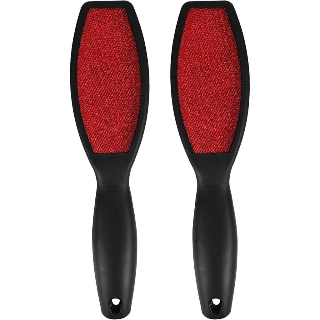 Набор из 2 двухсторонних велюровых щеток для чистки ворса! Удаляет ворс, пыль, перхоть и шерсть домашних животных с одежды и обивки