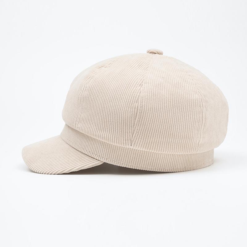 Осень-зима Вельветовая восьмиугольная кепка берет женская теплая кепка художника