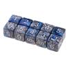 20Pcs Colorful 6 Sided Acrylic Dices 16mm Polyhedral Cubes Square Corner Dices