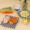 Yousheng 50Pcs Sandwich Wrappers Grease Resistant Deli Paper for Food Classic Checkered Basket Liners Sandwich Wrapping Paper for Burgers BBQs Parties