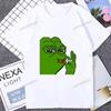 Harajuku Style Funny Cartoon Pepe Frog Emote Graphic Printed T Shirt Short Sleeve Tshirt Loose Streetwear Hipster Soft Unisex Tees