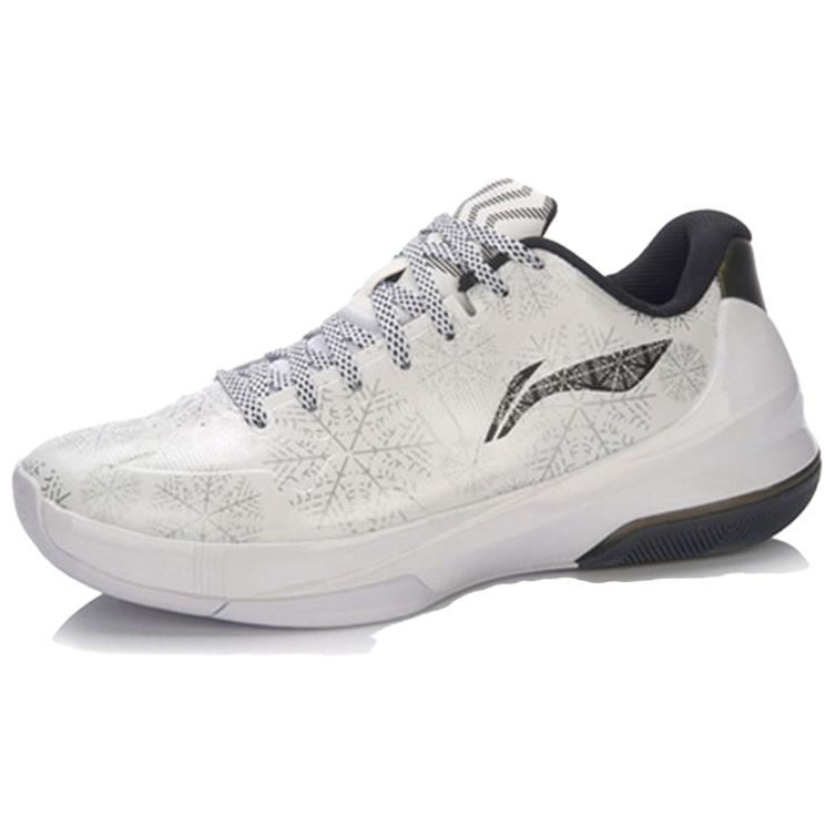 Li Ning Speed 3 Удобная амортизация Нескользящие Износостойкие Низкие Баскетбольные кроссовки Мужские Белые ABAL053-3