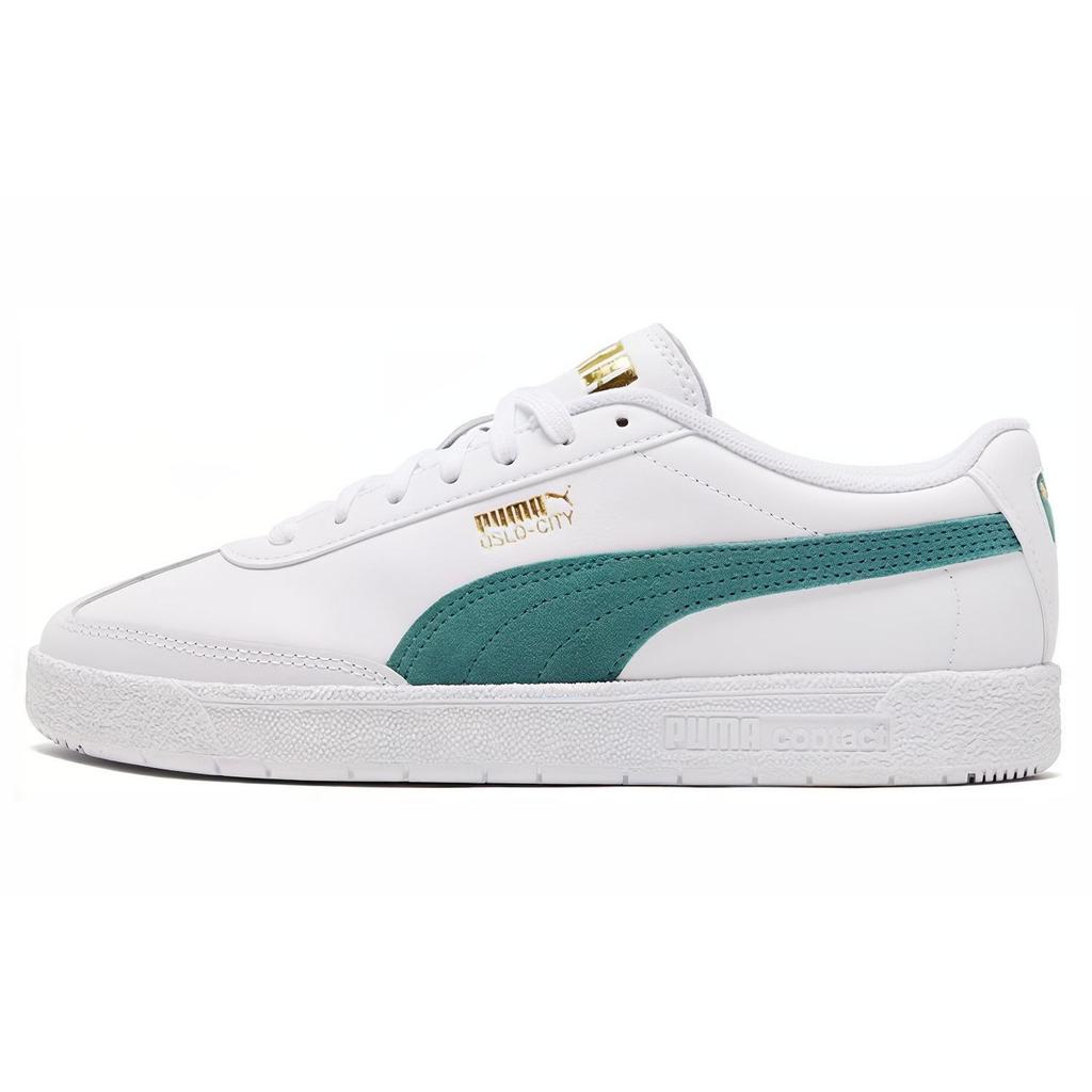 Puma Кроссовки Oslo-City с низким верхом Кроссовки Унисекс Белые Зеленые 374976-04