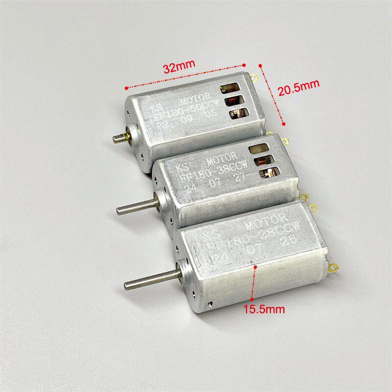 1Pcs Mini 180 Carbon Brush Motor Ff180 Dc 3.7V High Speed Motor Cooling Hole For Rc Aircraft Toy Car Engine