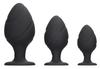 Set of 3 Swirled Silicone Plugs - Ouch! - Beginner Plugs & Kits