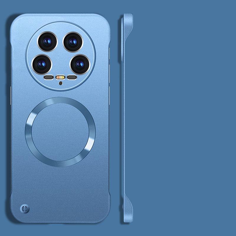 Для Magsafe Magnetic Frameless Phone Case для Xiaomi 14 Pro 13 Ultra Coque Wireless Charging Magsafe Borderless Cover для Mi 14 Ultra 13 Pro Fundas