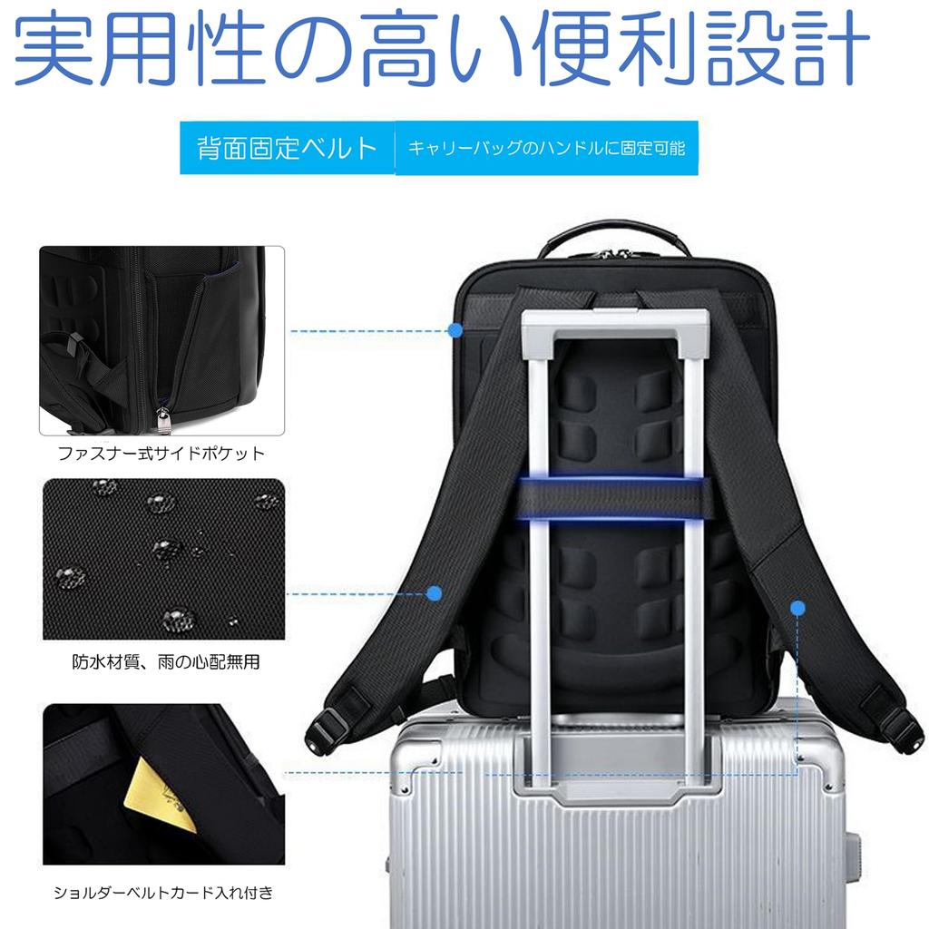 Business Black X Inch Computer Waterproof School Stainless Steel Commuting Large Business [KAZILY] Backpack, [Lightweight Multifunctional] 15.6