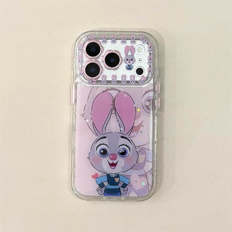 Мультяшный эпоксидный чехол с Ником и Джуди для iPhone 14/13 Apple 17/16/15 PRO MAX - Защита от падений