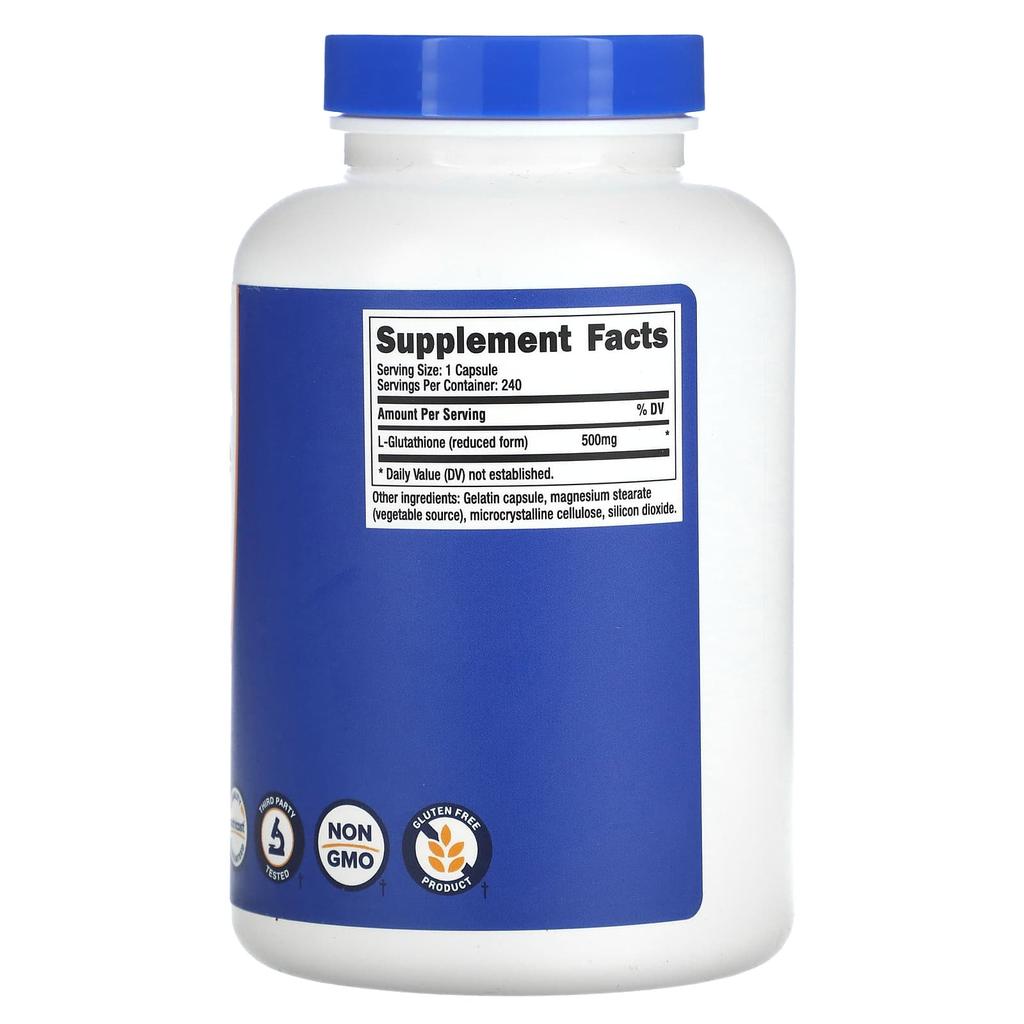 Glutathione, 500Mg, 240 Capsules