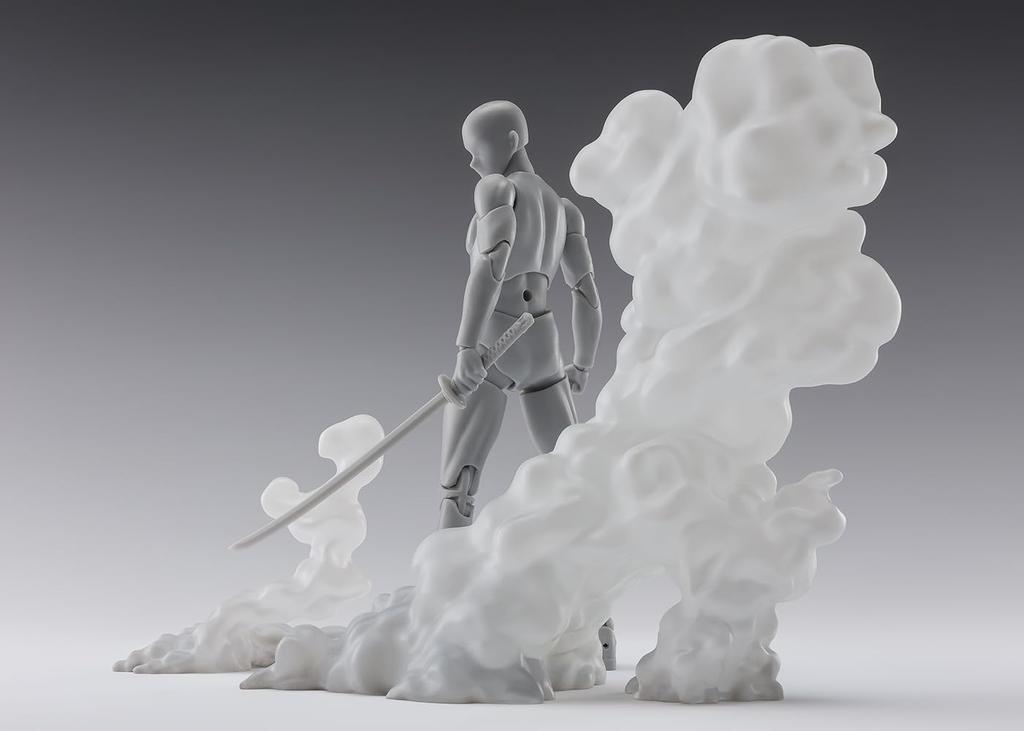 TAMASHII NATIONS Tamashii EFFECT SMOKE White for approximately PVC ABS figure effect parts Ver. S.H.Figuarts, 135mm, &