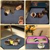 Guinea Pig Cage Lining Washable Guinea Pig Skin Pad Reusable and Non Slip Urinary Pad for Guinea Pig Cat and Dog Beds