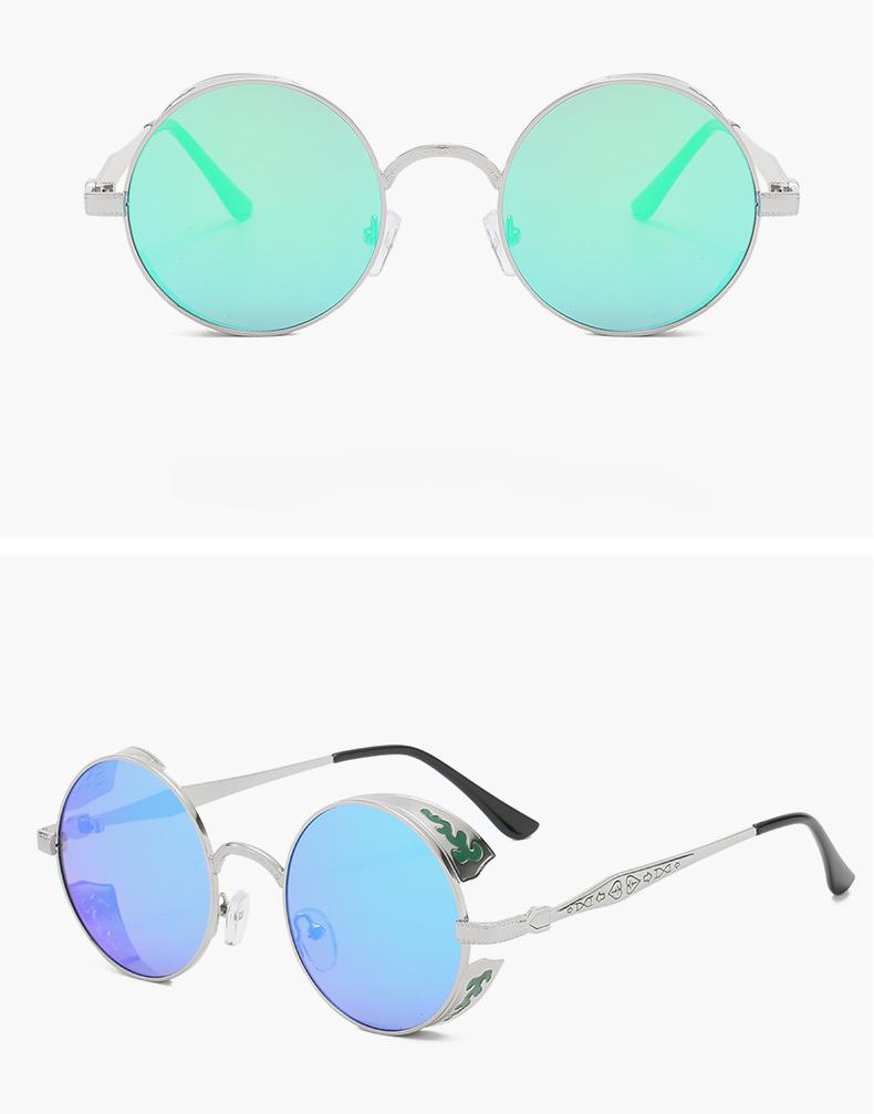 MePanda Unisex Round Dot Paint Vapor Punk Retro UV Resistant sunglasses,UV400