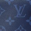 Used 12564 Discovery PM Pochette M30278 7952 LV Logo Flower Blue D-Ring Silver Taiga Rama Monogram Cobalt Men's from