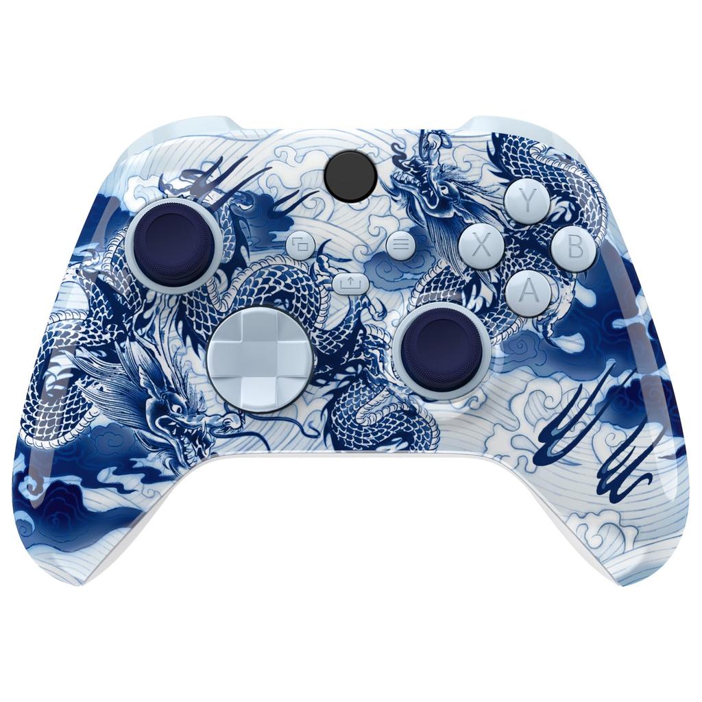 EXtremeRate Полный набор кнопок для Xbox Series X S Замена боковых накладок Грипсы Крышка передней и задней панели для беспроводного контроллера Xbox Core Не &