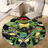 Черепашки-ниндзя, TMNT Коврик под стул Круглый ковер Ковер для офиса, Машинная стирка, Нескользящий, Подходит для гостиных, спален
