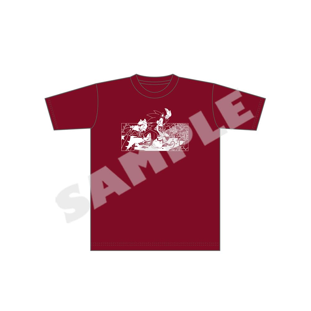 Sonic the Hedgehog" Wallpaper Cover Story T-Shirt <Sonic & Knuckles> L