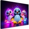 Canvas Print, Nenon Penguins