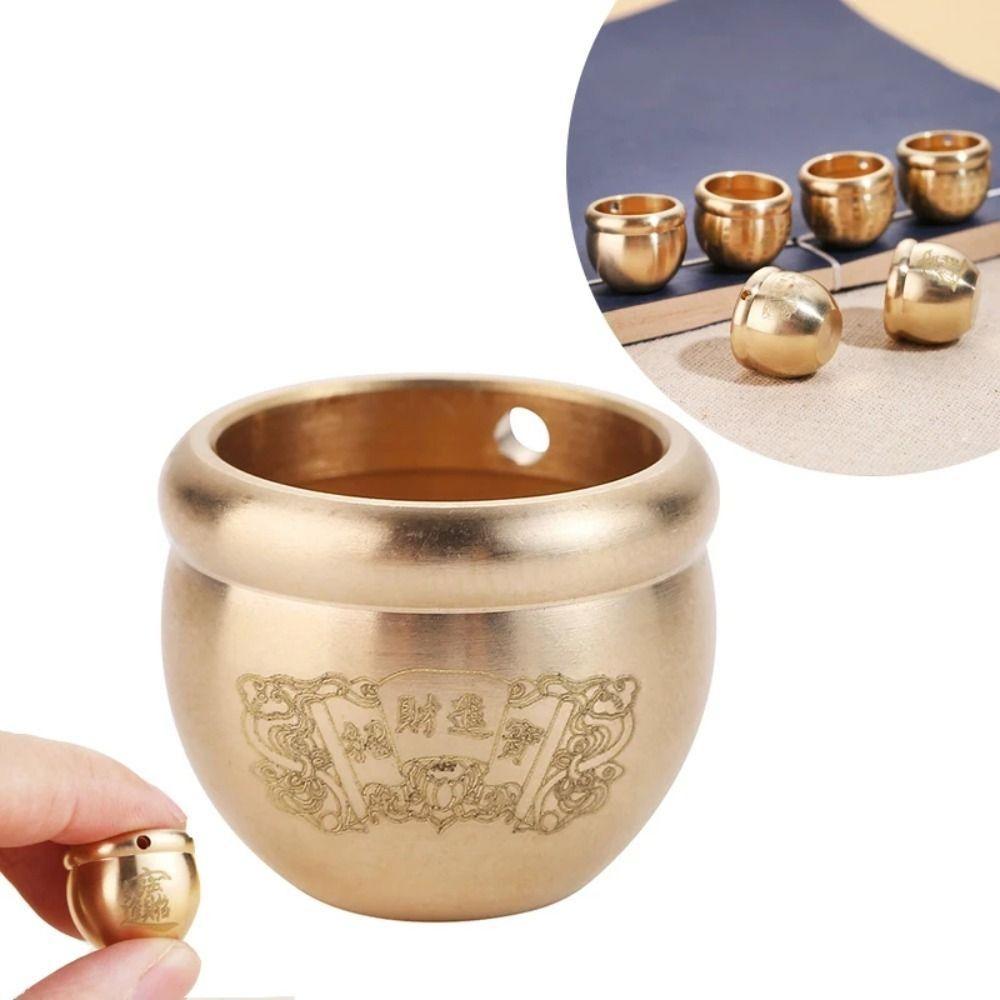 Small Brass Cornucopia Creative Treasure Bowl Small Ornament Baifu Rice Cylinder Attract Wealth