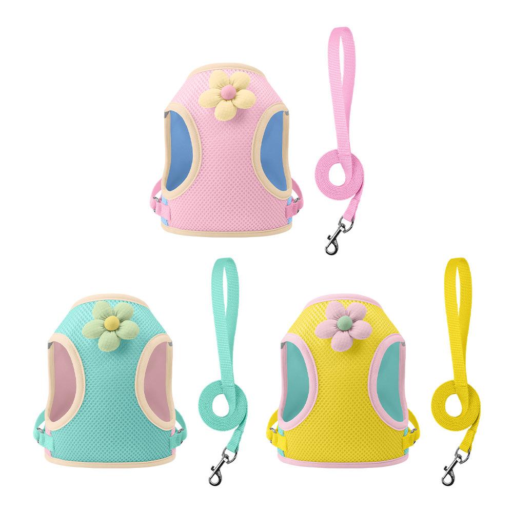 Новый кошачий трос для выгула собак с допамином, кошачий нагрудный ремень, светоотражающий, противоломающийся, для маленьких собак, кошачий трос для выгула собак