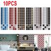 10 Pcs Self-Adhesive Mosaic Tile Stickers Stick Bathroom Kitchen Wall Decal Living Room Bedroom Home Decoration 10X10CM