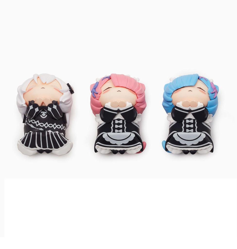 4CM Anime Rem Figure Re Zero kara Hajimeru Isekai Seikatsu Hikkake Figure Nekomimi Cute Anime Toy Gift Collection Decoration PVC