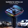 Автомобильный Bluetooth 5.0 FM-передатчик PD 20 Вт Type-C QC3.0 Dual USB зарядное устройство Красочный атмосферный свет MP3-плеер Lossless Music