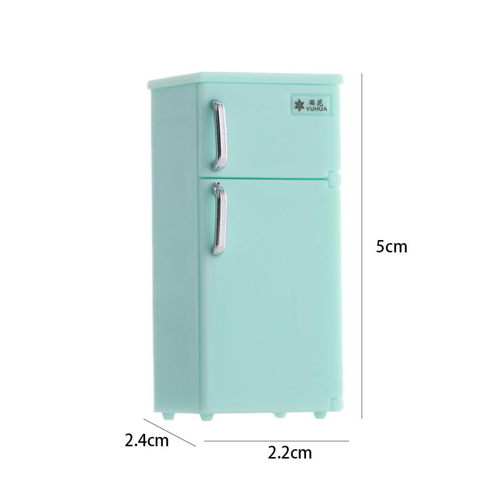 Dollhouse Accessories 1:12 Dollhouse Miniature Doll House Decoration Simulation Refrigerator