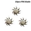 10 шт. сменная головка электробритвы 3 лезвия для триммера для бороды Fr8 Fr6, машина для сухого и влажного бритья
