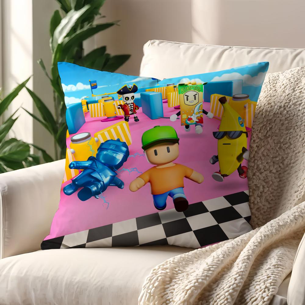 Игра S-Stumble G-Guys Милая наволочка Подушка Диван Принт Декор Комната Дом Офис Кофейня Автомобиль Скандинавская Простота