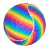 Rainbow Tennis Balls Dog Toys Bite Resistant Elastic Rubber Pet Tennis Balls