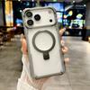 Прочный ударопрочный металлический магнитный чехол для iPhone 17 Air 16 15 14 13 12 Pro Max Plus Держатель с кольцом для защиты стекла камеры Бронированная крышка