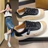 Красные кроссовки на платформе женские весна 2025 новые универсальные из мягкой кожи на мягкой подошве женские уродливые милые повседневные спортивные кроссовки