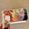 Чехол Art Color Gradient Tin Paper Pattern Glacier для iPhone 16 15 14 13 12 11 Pro Max Plus, противоударный бампер