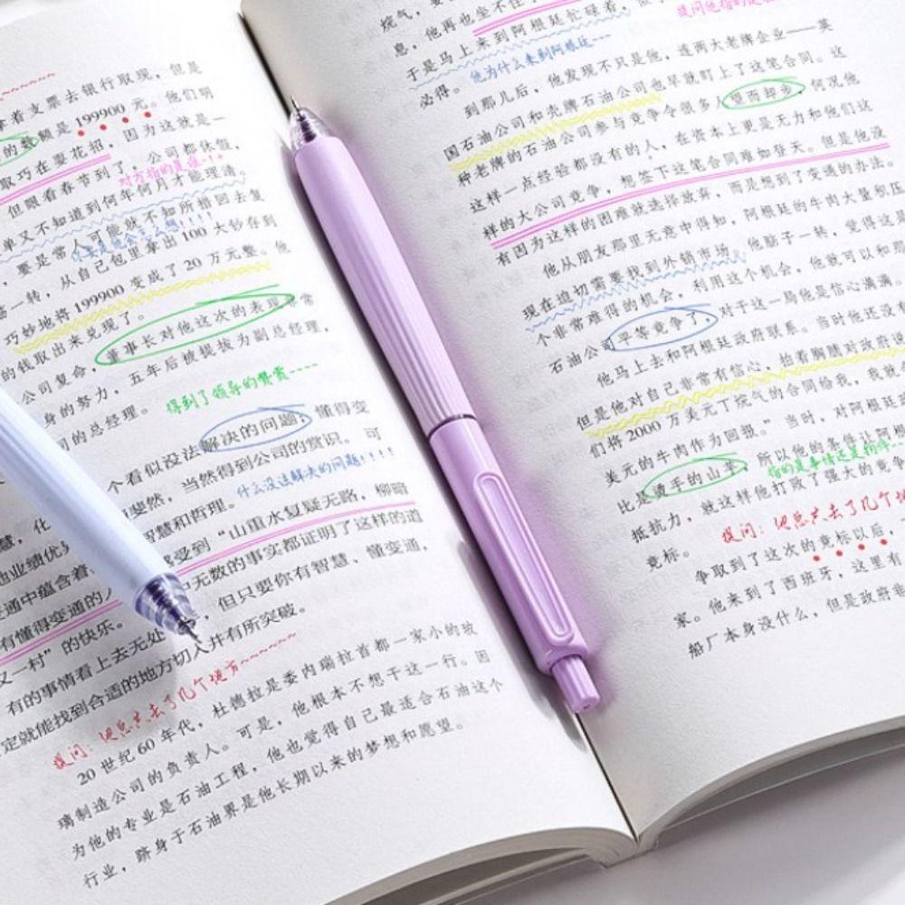 5 шт. Стержни для цветных чернил с наконечником 0,5 мм, Эффективные гелевые стержни, Стержни для ручек цвета Моранди, Студент