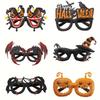 Festive Halloween Eyewear Spooky Clown Pumpkin Bat Spider Web Glasses Halloween Mask for Cosplay Parties and Decorations