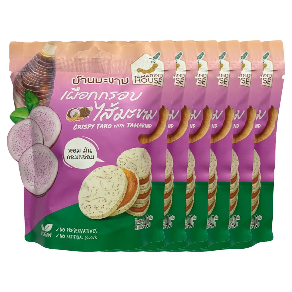 Tamarind House Crispy Taro с тамариндом/маракуйей 40 г. х 1/2/3/6 шт.