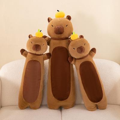 Новая плюшевая игрушка Capi Bala Pillow, креативная кукла Capybara Long, подарок на день рождения