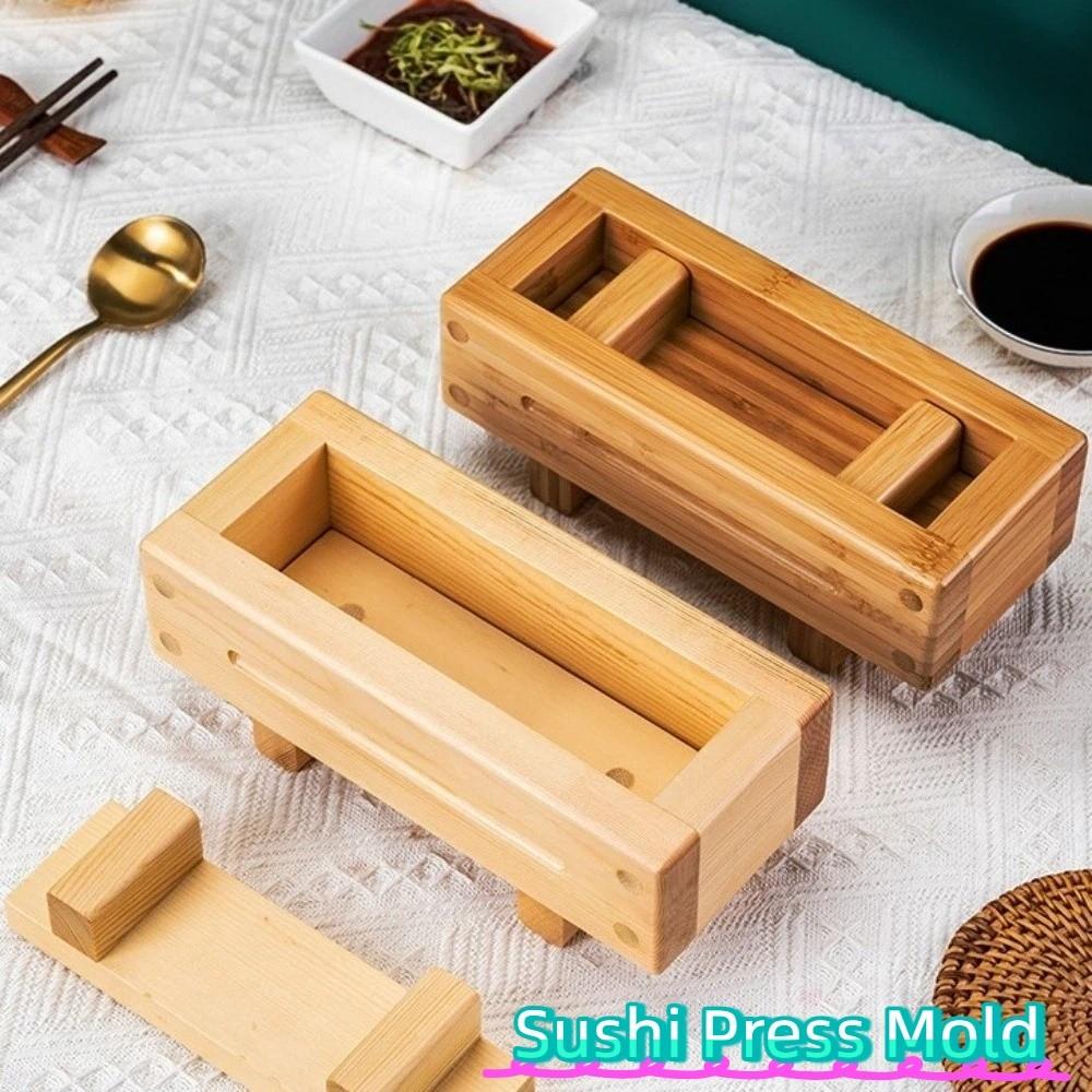 Wooden Sushi Press Mold Portable Rice Mold Rice Mold Box Thousand Layer Sushi Mold  Handmade