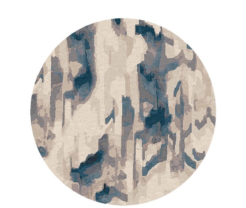 Nordic Style Carpets for Living Room Thick Plush Lounge Floor Mat Fluffy Soft Cloakroom Rug Round Bedroom Decor Painting Carpet