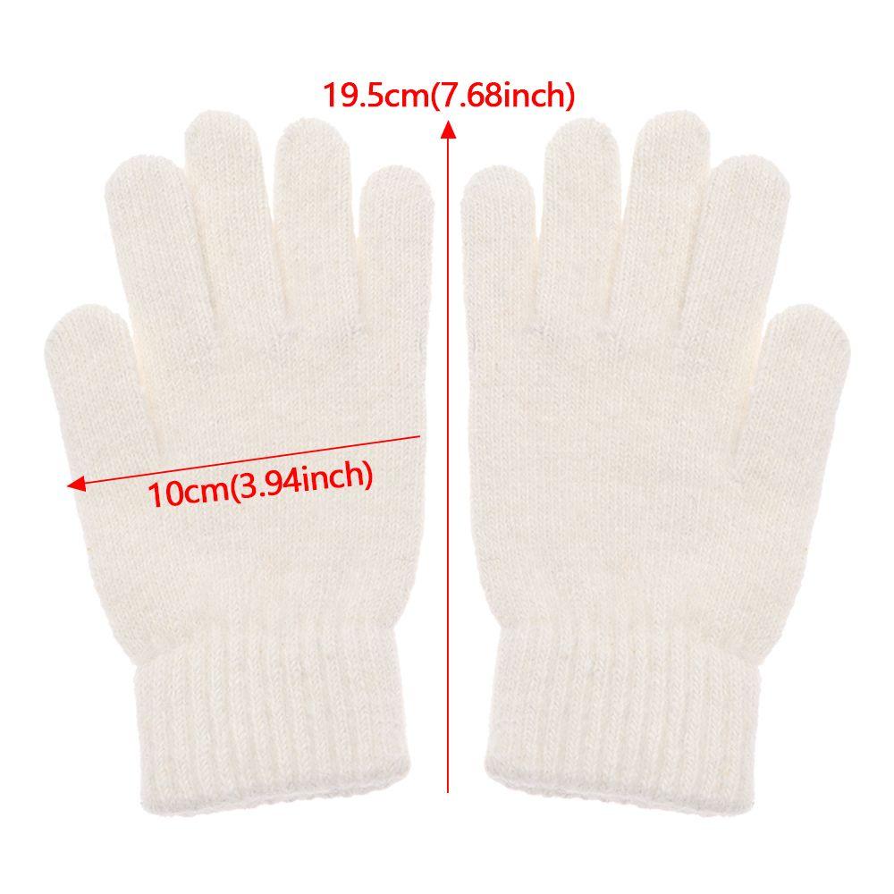 Cycling Driving Cashmere Elastic Mittens Full Finger Gloves Winter Gloves Warm Thick