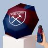 West Ham United Футбольный узор Печатный Мини 5 Складок 8 Спиц Компактный Зонт Ветрозащитный Водонепроницаемый Легкий Портативный Складной