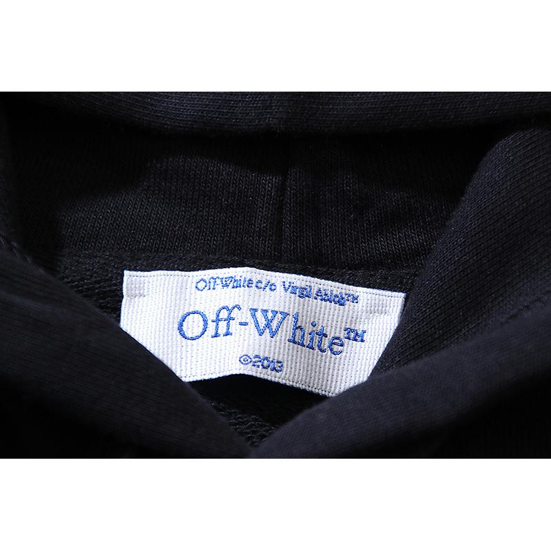 1282 Off-White 2026 Autumn/Winter New LOGO Splash Ink Splash Paint Effect Printed Hoodie Men's and Women's Hoodie