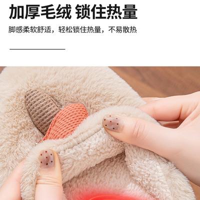 Осенне-зимние хлопковые тапочки домашние теплые комнатные плюшевые хлопковые швабры домашние зимние тапочки женские