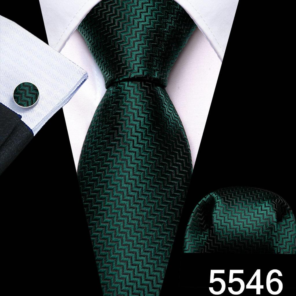 Barry.Wang Necktie Hankerchief Cufflinks Set Earth Yellow Paisley Jacquard Woven Wedding