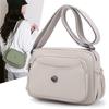 Solid Color Mobile Phone Bag Nylon Crossbody Bag Middle-Aged and Elderly Multi-Layer Shoulder Bag Coin Purse