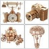 3D Деревянный Пазл Модель Колеса Обозрения Наборы для DIY Сборки Игрушки Карусель для Детей Девочек Подарок на Рождественскую Елку Украшение для Дома Комнаты