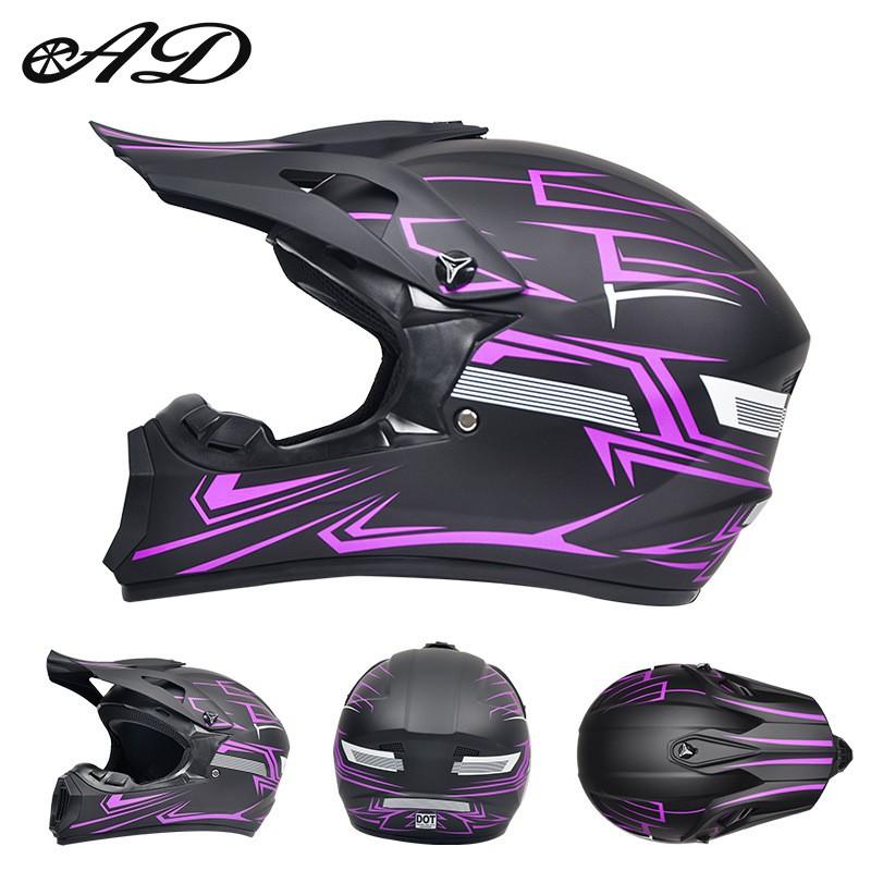 DOT Certified Full Face Off-Road Motorcycle Helmet Dirt Bike ATV Trail Riding Safety Gear