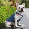 Suspender Dress Dog Denim Dress Breathable Mesh Cat Clothes Pet Dog Skirt  Couple Outfit