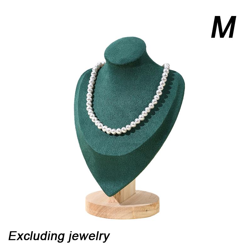 1PC Portrait Model Jewelry Stand Dresser and Window Beige Green Necklaces Portrait Necklace Holder Gift 2 Colors