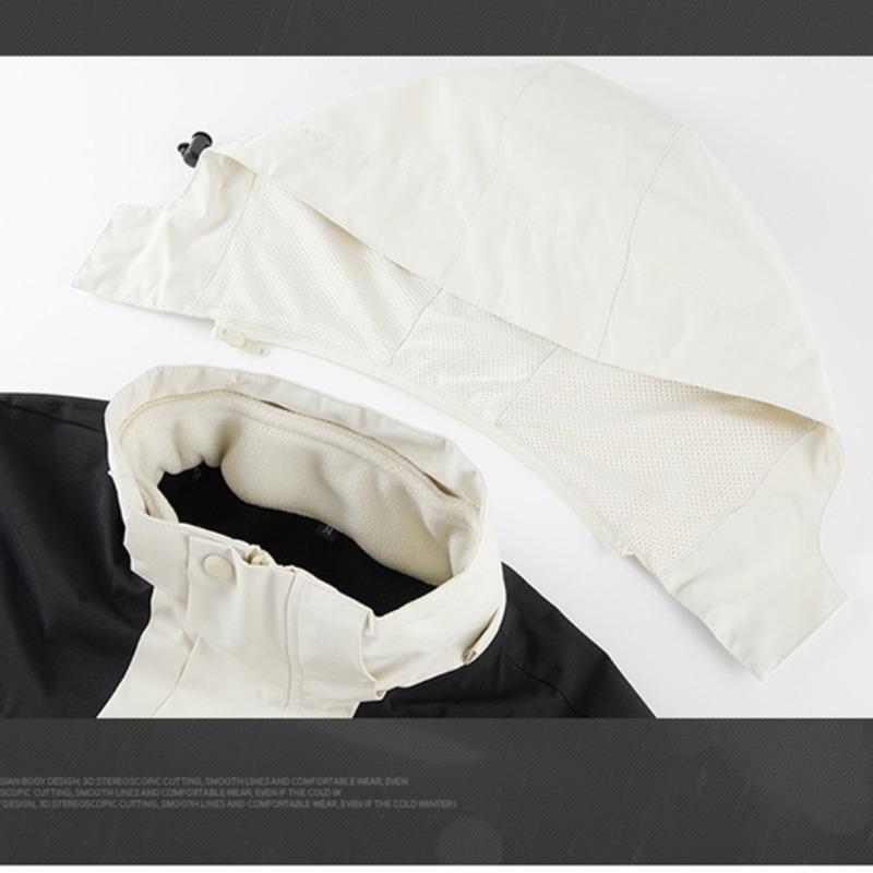 Осенняя верхняя одежда с капюшоном, ветрозащитные пальто, мужские и женские свободные повседневные пальто на молнии и шнурке, модная одежда для альпинизма